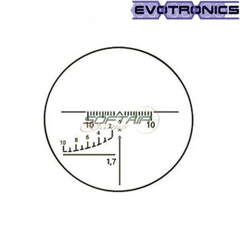 Scope svd 4x26 ak rifle evotronics (evo-1-0061-bk)