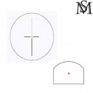 Scope 4x32 acog w/rmr red dot black milsim series (ms-1-0159-bk)