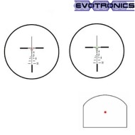 Scope elcan specter dr 4x w/docter red dot black evotronics (evo-1-0160-bk)