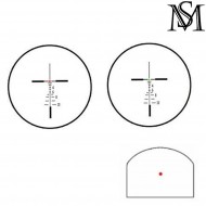 Ottica elcan specter dr 1x/4x c/docter red dot black milsim series (ms-1-0160pro-bk)