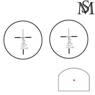 Scope elcan specter dr 1x/4x w/docter red dot fde milsim series (ms-1-0160-fde)