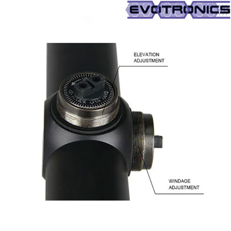 Scope 3-9x40 green fiber black evotronics (evo-1-0266-bk)