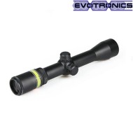 Scope 3-9x40 green fiber black evotronics (evo-1-0266-bk)