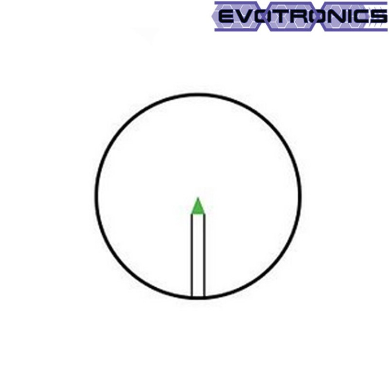 Scope 3-9x40 green fiber black evotronics (evo-1-0266-bk)
