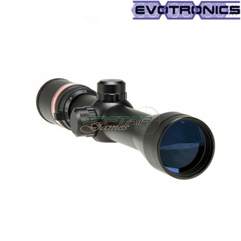 Ottica 3-9x40 red fiber black evotronics (evo-1-0267-bk)