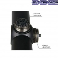 Scope 3-9x40 red fiber black evotronics (evo-1-0267-bk)