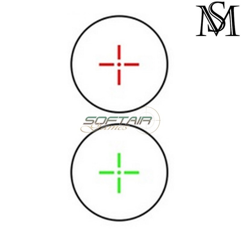 Dot cross acog black milsim series (ms-2-0013-bk)