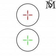 Dot cross acog black milsim series (ms-2-0013-bk)