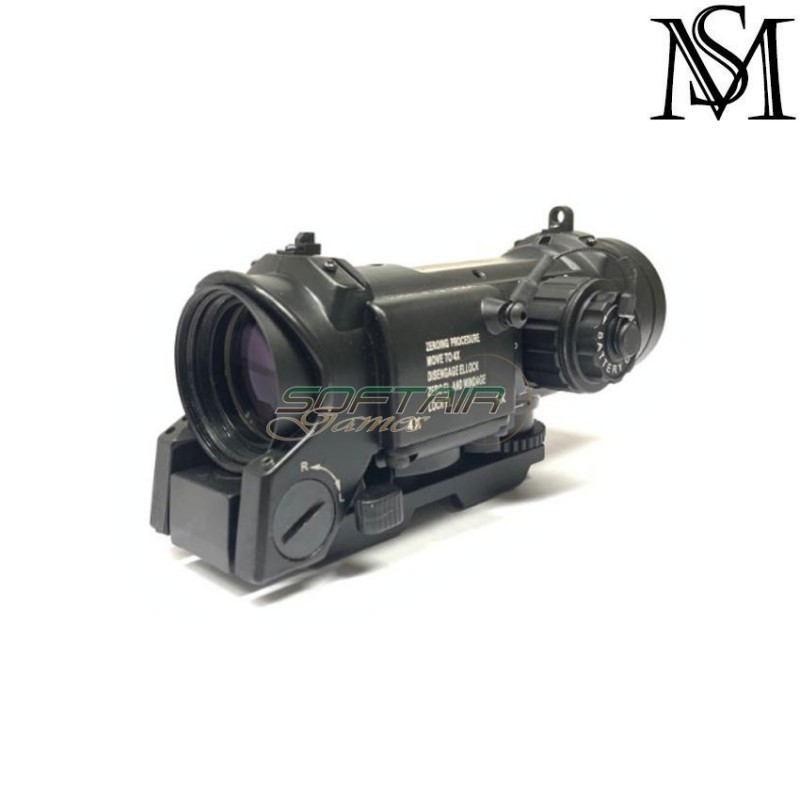 Scope elcan specter dr 1x/4x black milsim series (ms-1-0058pro-bk)