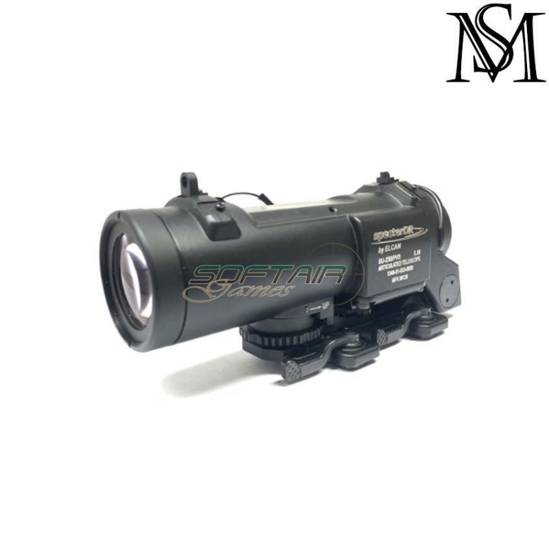 Ottica elcan specter dr 1x/4x black milsim series (ms-1-0058pro-bk)