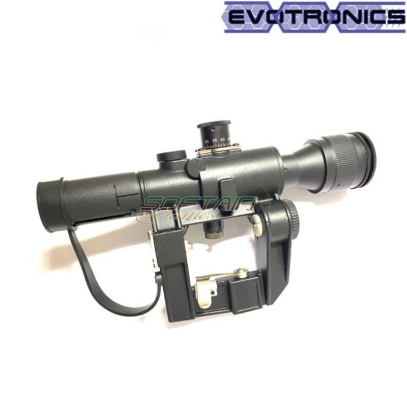 Ottica svd 4x26 ak rifle evotronics (evo-1-0061-bk)