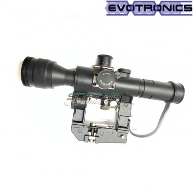 Scope svd 4x26 ak rifle evotronics (evo-1-0061-bk)