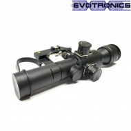 Scope svd 4x26 ak rifle evotronics (evo-1-0061-bk)