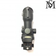 Scope 4x32 acog w/rmr red dot black milsim series (ms-1-0159-bk)