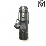 Scope elcan specter dr 1x/4x w/docter red dot black milsim series (ms-1-0160pro-bk)