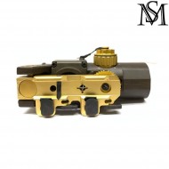 Scope elcan specter dr 1x/4x w/docter red dot fde milsim series (ms-1-0160-fde)