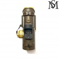 Ottica elcan specter dr 1x/4x c/docter red dot fde milsim series (ms-1-0160-tan)