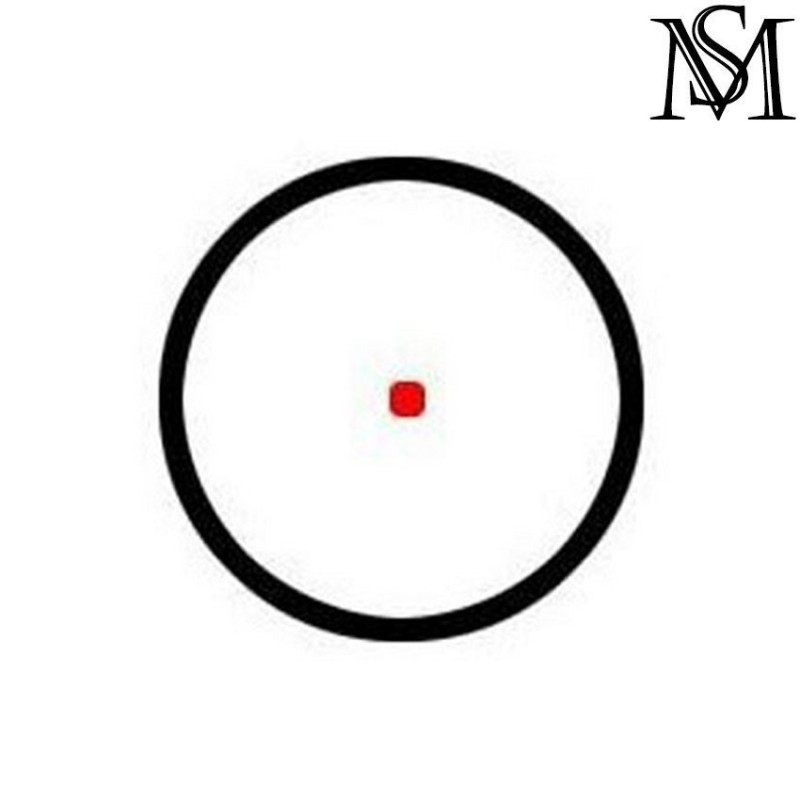 Red dot srs black milsim series (ms-2-0049b-bk)
