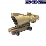 Acog dot red fiber tan evotronics (evo-2-0043-tan)