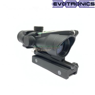 Acog dot green fiber black evotronics (evo-2-0045eg-bk)