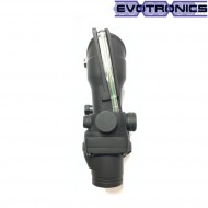 Acog dot green fiber black evotronics (evo-2-0045eg-bk)