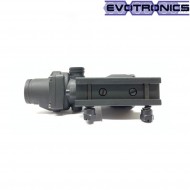 Acog dot green fiber black evotronics (evo-2-0045eg-bk)