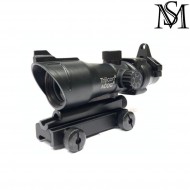 Dot cross acog black milsim series (ms-2-0013-bk)