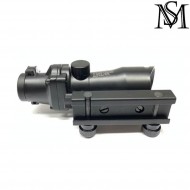 Dot cross acog black milsim series (ms-2-0013-bk)