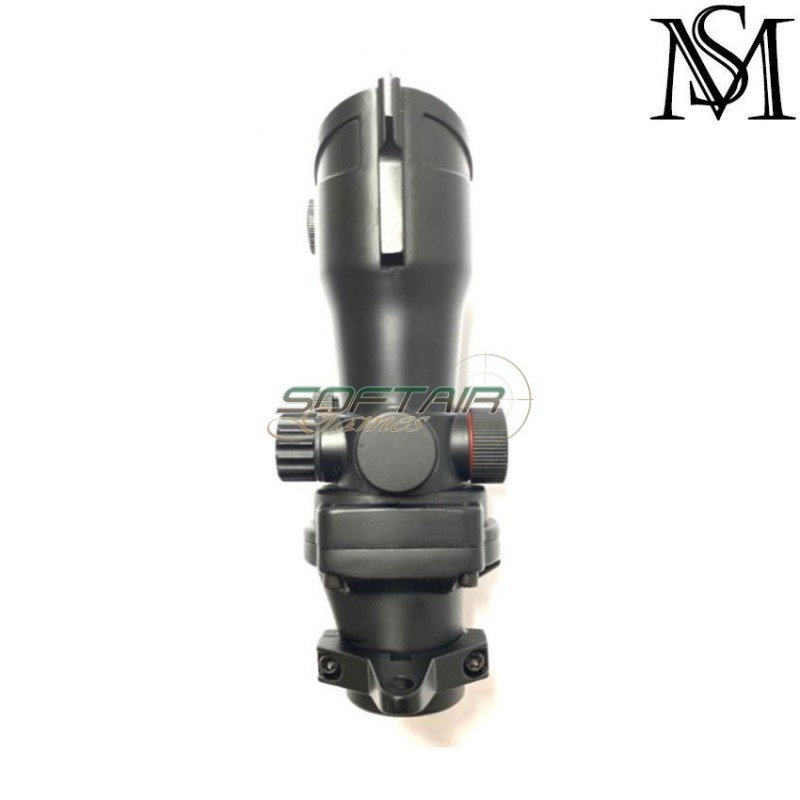 Dot cross acog black milsim series (ms-2-0013-bk)