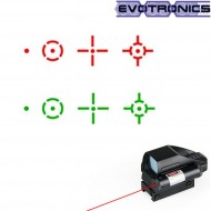 Red/green dot tango black w/red laser evotronics (evo-2-0071-bk)