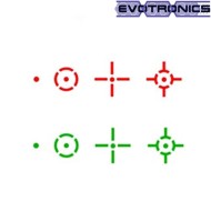 Red/green dot papa black evotronics (evo-2-0076-bk)