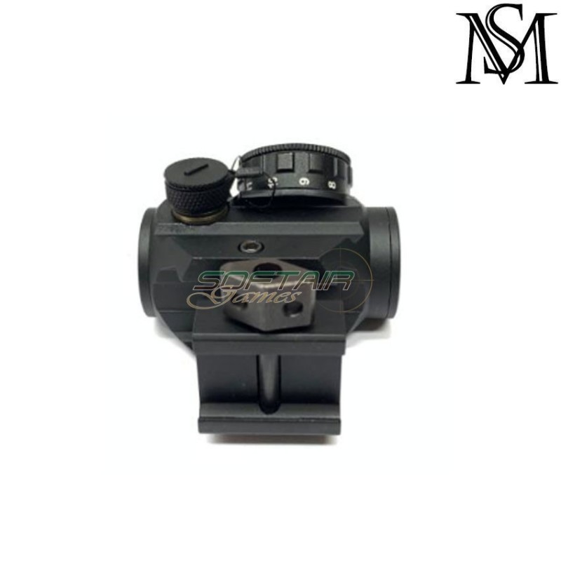 Red dot 1x20 hd reflex aim type w/high mount black milsim series (ms-2-0069-bk)