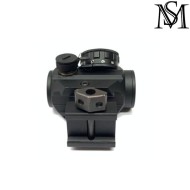 Red dot 1x20 hd reflex aim type w/high mount black milsim series (ms-2-0069-bk)