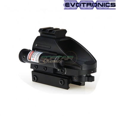 Red/green dot tango black c/red laser & rail evotronics (evo-2-0092-bk)