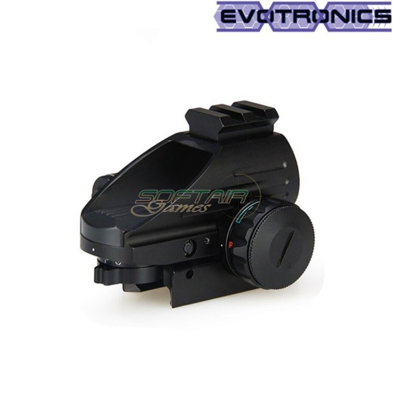 Red/green dot tango black c/red laser & rail evotronics (evo-2-0092-bk)