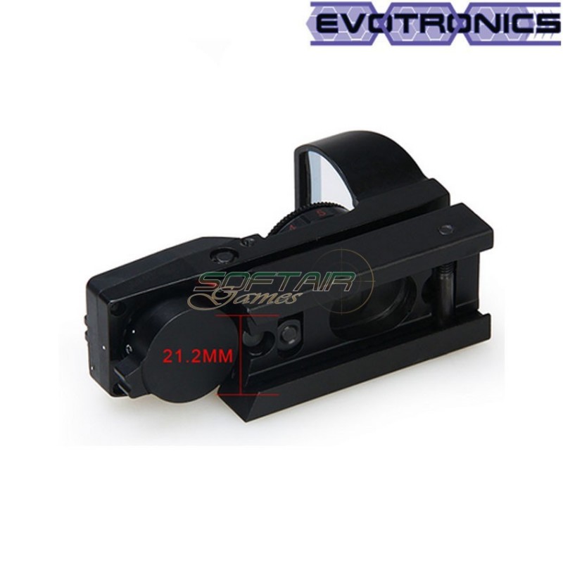 Red/green dot romeo type 2 black evotronics (evo-2-0097-bk)