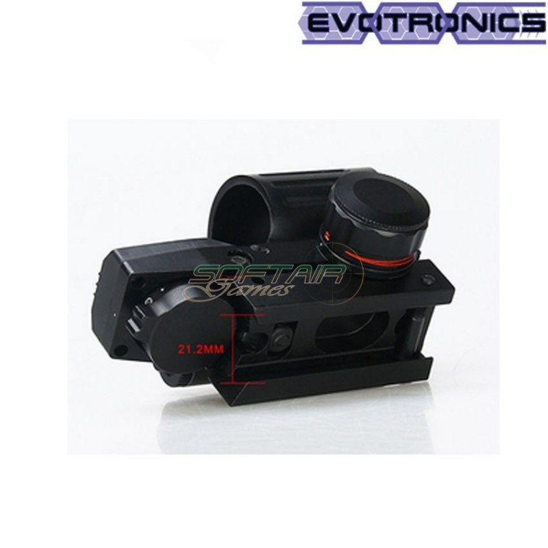 Red/green dot mike type 2 black evotronics (evo-2-0100-bk)