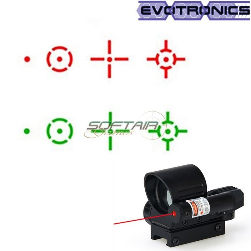 Red/green dot mike type 2 black evotronics (evo-2-0100-bk)