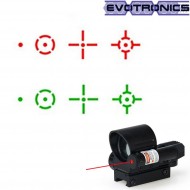 Red/green dot mike type 2 black evotronics (evo-2-0100-bk)