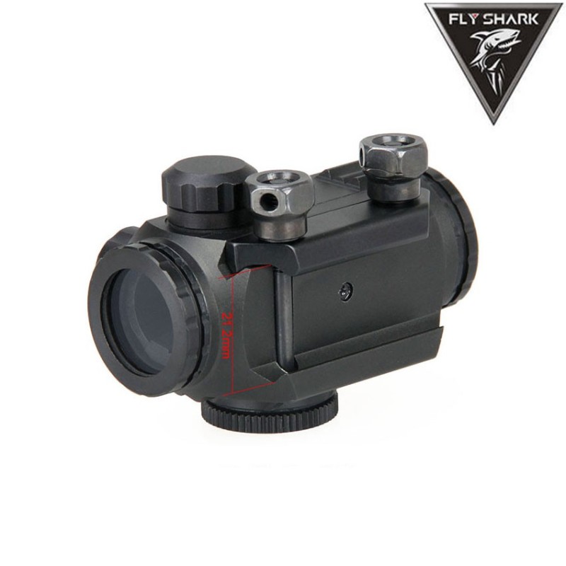 Red dot sight 1x22 black fly shark (fs-2-0110-bk)