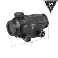 Red dot sight 1x22 black fly shark (fs-2-0110-bk)