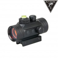 Red dot sight 1x30 black fly shark (fs-2-0111-bk)