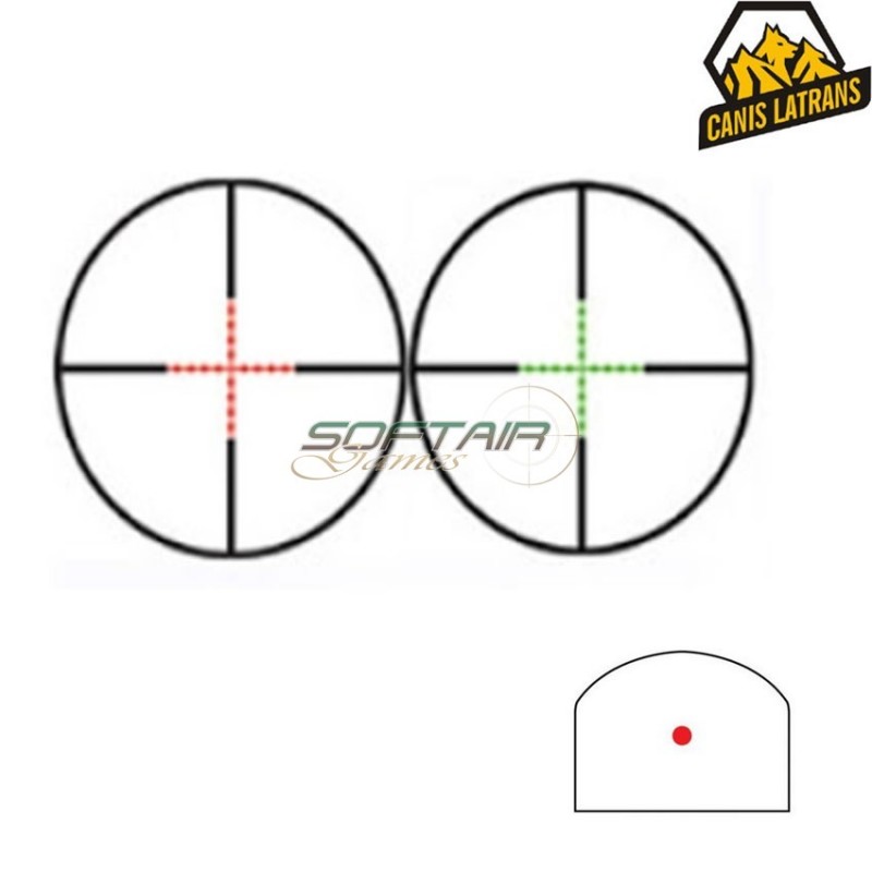 Ottica black 2.5-10X26 con red dot type 2 & mount tan canis latrans (cl-1-0345-bk-tan) Ottica black 2.5-10X26 con red dot type 2 & mount tan canis latrans (cl-1-0345-bk-tan)
