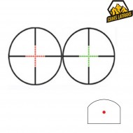 Ottica black 2.5-10X26 con red dot type 2 & mount tan canis latrans (cl-1-0345-bk-tan) Ottica black 2.5-10X26 con red dot type 2 & mount tan canis latrans (cl-1-0345-bk-tan)