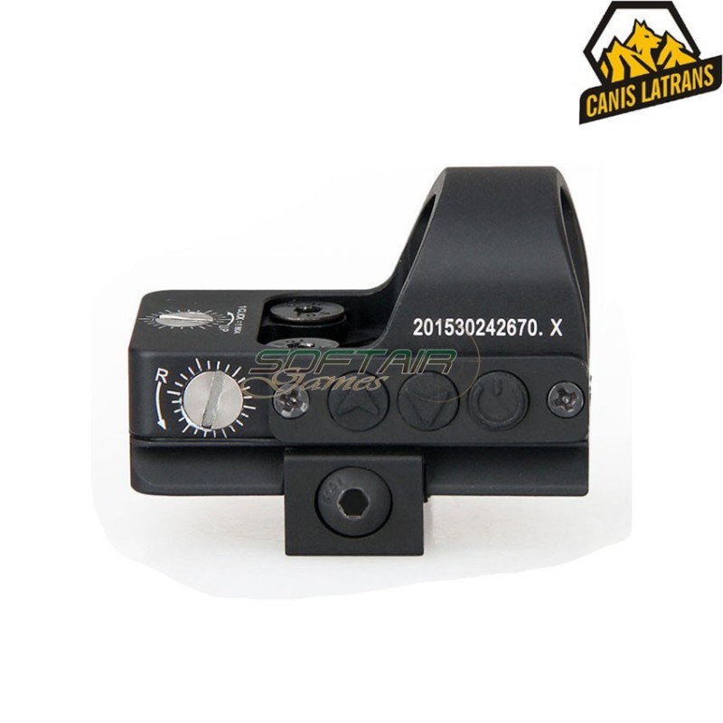 Scope black 2.5-10X26 with red dot type 2 & mount tan canis latrans (cl-1-0345-bk-tan)