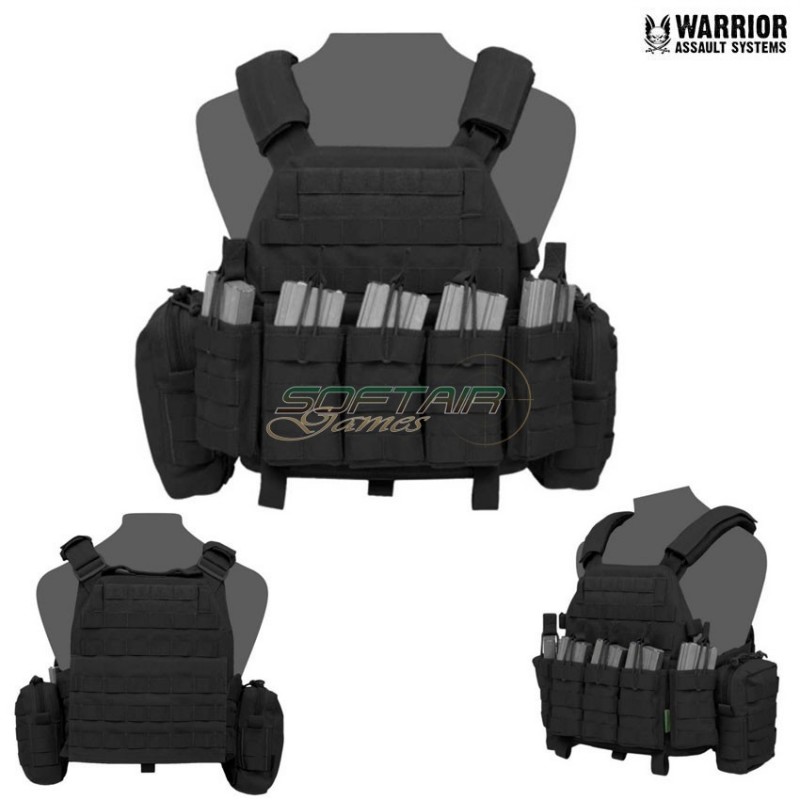 Plate carrier dcs 5.56 special force combo black warrior assault systems (w-eo-dcs-da-556-bk)