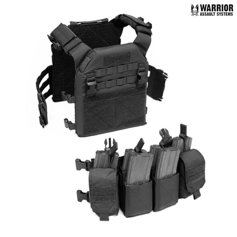 Recon plate carrier mk1 combo pathfinder chest black warrior assault systems (w-eo-rpc-mk1-bk)