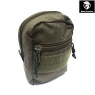 Vertical double zip utility pouch ranger green® badass tactical gear (btg-105-dzu-v-02-rg)