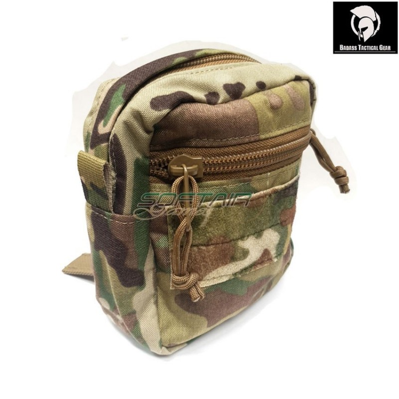 Medium double zip utility pouch multicam® badass tactical gear (btg-105-dzu-m-0-mc)