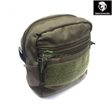 Medium double zip utility pouch ranger green® badass tactical gear (btg-105-dzu-m-02-rg)